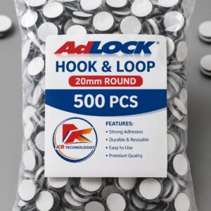 Adlock Hook and loop 20mm Round (500 pieces)